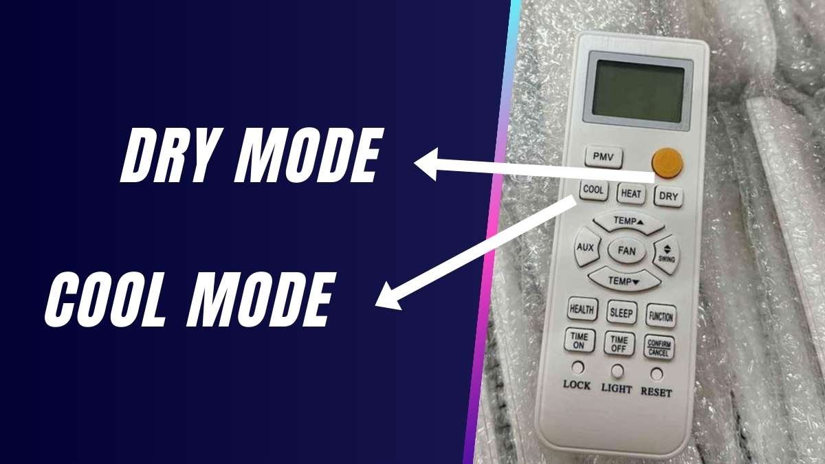 Dry and cool mode in AC remote